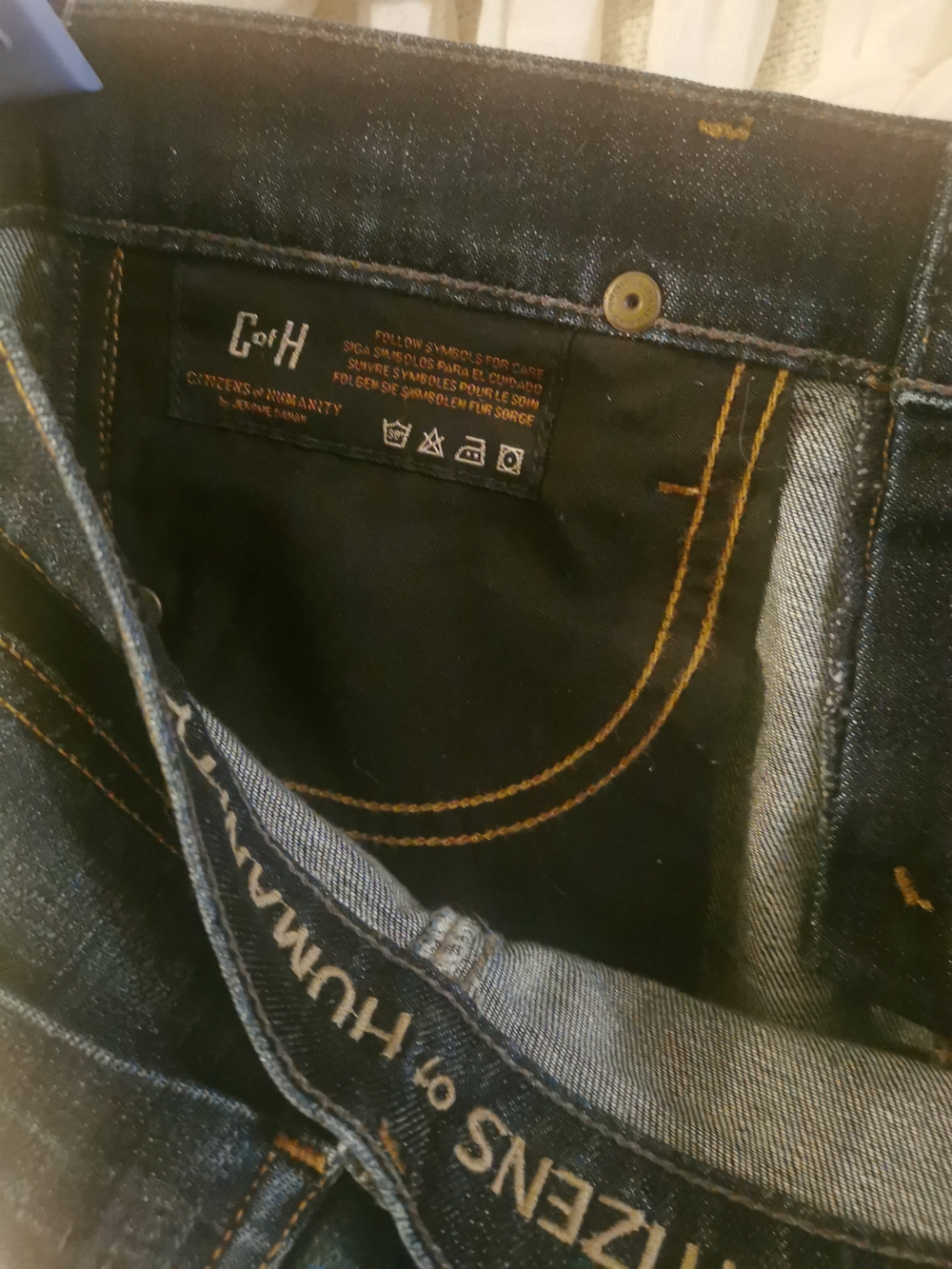 Citizens of Humanity Dani Dark Indigo High Rise Cropped Cuffed Straight Jeans